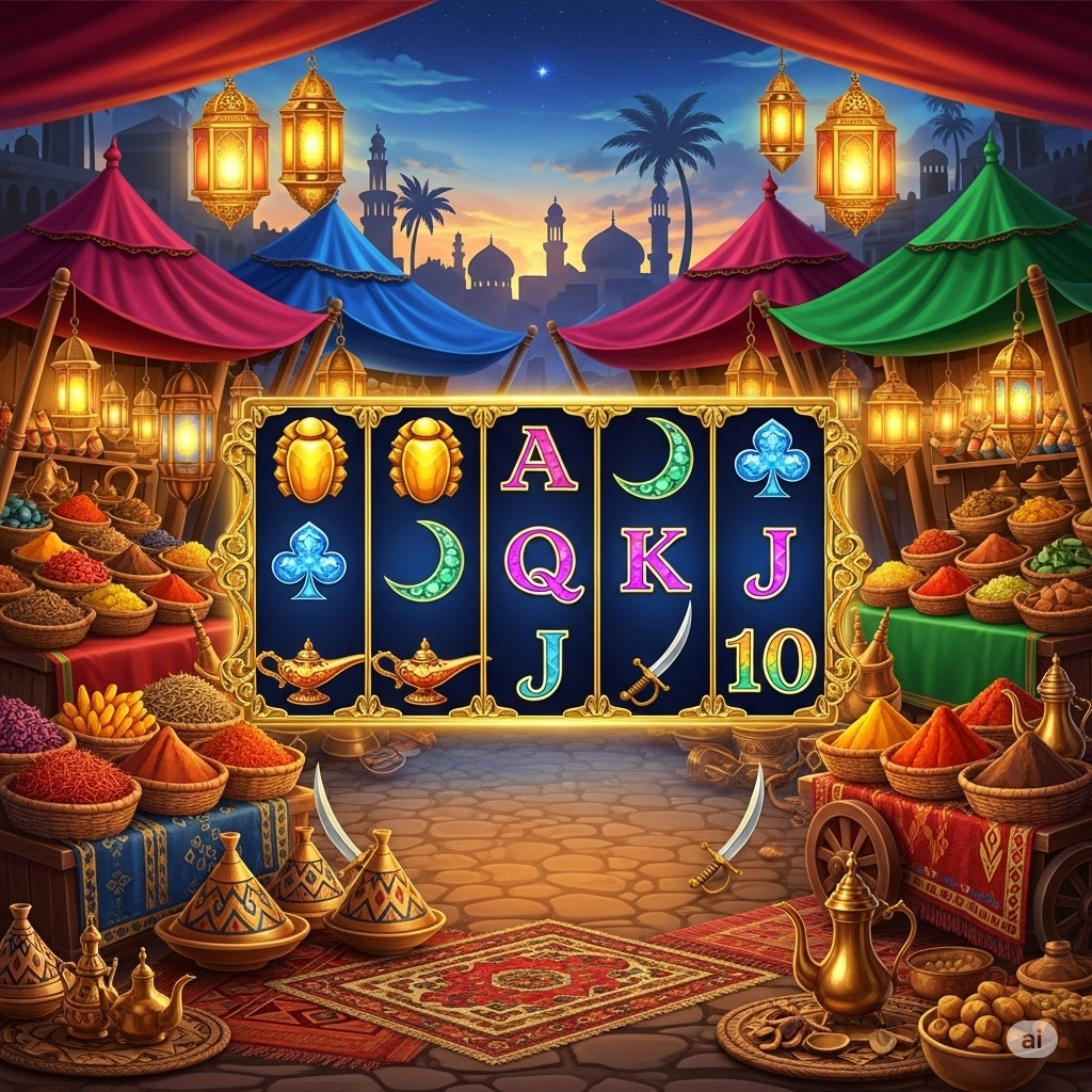 Slot dengan nuansa pasar tradisional Arab