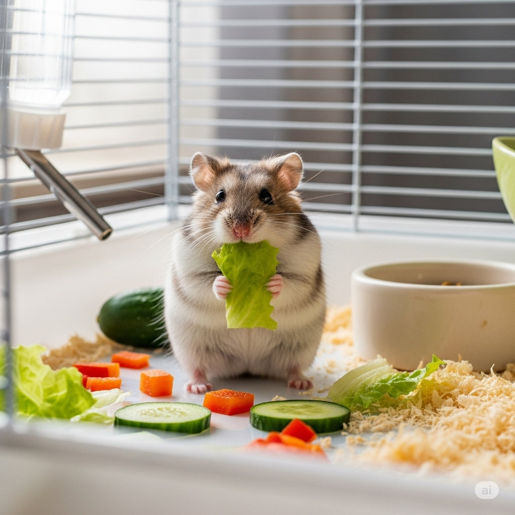 Tips memberi makan hamster yang benar